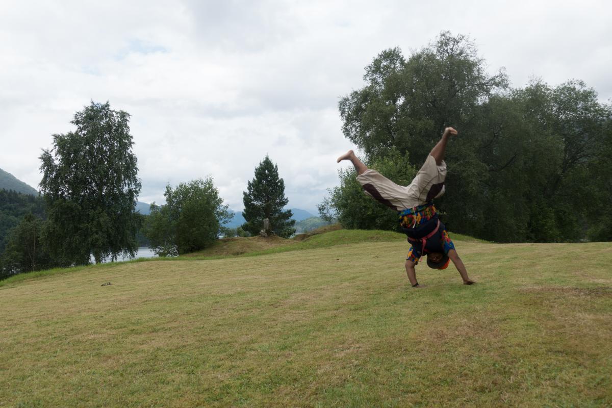 upside down